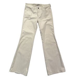 GAP  Low Rise Jeans Women's Size 8 Flare Leg Cream Ivory Color Denim Stretch